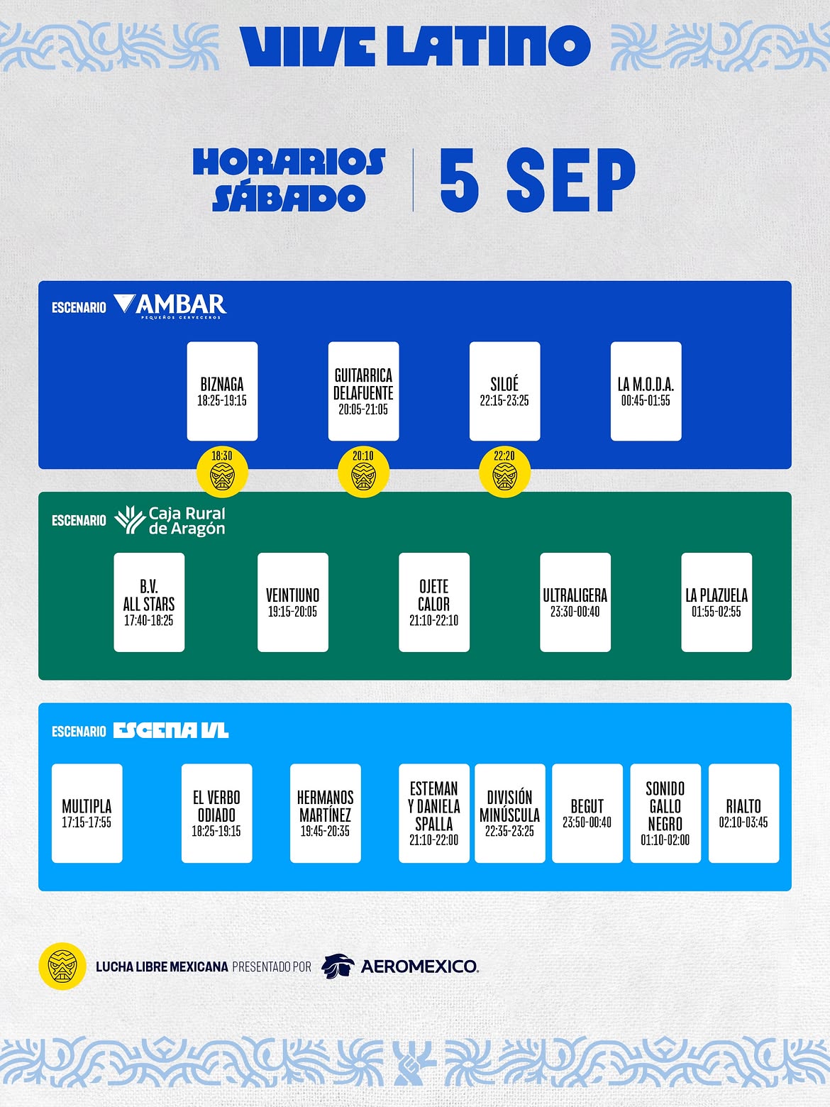 Vive Latino 2026 ya tiene horarios: guía para no perderte nada - DelfinJSF - Vive Latino España 2026 ya tiene horarios para sus dos jornadas. Consulta aquí todos los conciertos del viernes 4 y sábado 5 de septiembre del festival en el Espacio Expo de Zaragoza. 3 Vive Latino 2026 ya tiene horarios: guía para no perderte nada, DelfinJSF